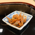 山玄茶 - お酒が進む小海老ちゃんを甘辛く炊いたもの。