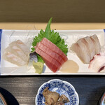 鈴木水産 - 刺身定食 ¥1,500 の刺身
