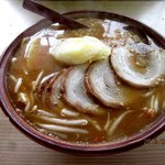 ラーメンハウス - みそらーめん＋チャーシュー＋ポテト！(2013,03/31)