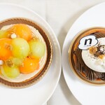 nino - 【2022.08】メロンタルト(税抜680円)、ほうじ茶とカシスオレンジのタルト(税抜580円)