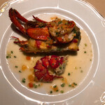 ザンビ - オマール海老のポシェ　シャンパーニュ風