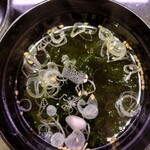 回し寿司 活 活美登利 目黒店  - 海苔すまし汁