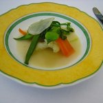 エルミタージュ ドゥ タムラ メルシャン美術館店 - 季節の温野菜です。ビネガーの効いた爽やかなお味