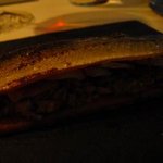 ル・ジュー・ドゥ・ラシエット  - 低温でコンフィした鮎と原木椎茸のミルフィユ