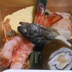 美濃吉本店 竹茂楼 - 夏の彩り懐石弁当「左上」のお料理