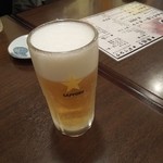 Shibaura Honke - まずはビールで乾杯♪　H25.3