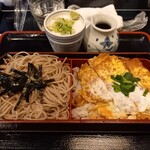 そば庵 六良 - 料理写真:かつ丼セット