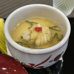 料亭旅館 竹千代 - 二日目の小鉢 鱧の茶碗蒸し