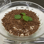 料亭旅館 竹千代 - 水菓子 桃とマンゴーのチーズティラミス