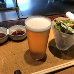 岡半 - ランチビールは至極の幸せ