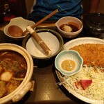 和食麺処 サガミ - とんかつ味噌煮込み定食（ソース）