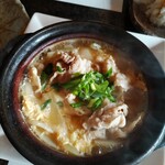 味 らく田 - やんばる豚卵とじ