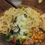 櫻井中華そば店 - 混ぜました