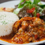 アナログ カフェ ラウンジ トーキョー - 豚肩ロースとチーズのトマト煮込みライスプレート（1,100円）