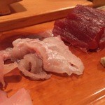 春寿司 - ヒラメのえんがわと本マグロの赤身