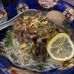 塩そば専門店 桑ばら - 国産牛スジの塩冷やしそば