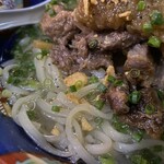 塩そば専門店 桑ばら - 国産牛スジの塩冷やしそば