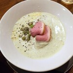 金町製麺 - 伊弥彦茶豆の冷やしそば　800円