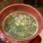 山麺 - つけ汁