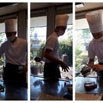 ステーキハウス 秀 - シェフのパフォーマンス　2022.8