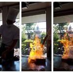 ステーキハウス 秀 - シェフのパフォーマンス　2022.8