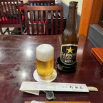 五代目 野田岩 銀座 - 瓶ビール（小）560円。