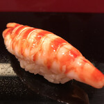 蛇の市 - 私の大大好物の車海老。口の中で酢飯と一緒に消えていくのはいつもながら見事だ。