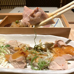 Jibundoki - 週替わり御膳「若鶏蒸し煮西京味噌ソースかけ」