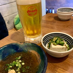 Tondemi-Na - 突き出しのもずく酢、島豆腐
