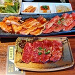 Yakiniku Isshiki Michimori - 焼肉定食肉大盛り＋ハラミ