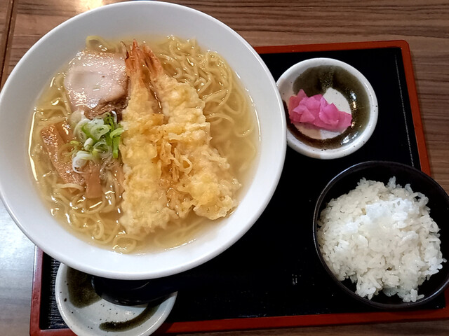 ささや食堂 えび天ぷらラーメン