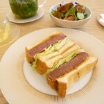 ル カフェ ヴィー - フィレカツサンド 4500yen