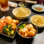 京松蘭 - キムチ　もやしナムル