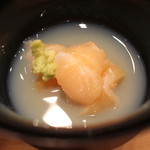 三谷 - 苫小牧の干小柱と蛤のスープ　と　MELODIE  Champagne  Desbordes Amiaud  1990　(2013/04)