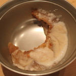 三谷 - 気仙沼のフカヒレの鯛の白子の包み焼き　と　Corton-Charlemagne  Grand Cru  2010  Marius Delarche　(2013/04)