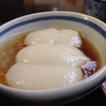 Yamaguchi Mochiya - おろし（醤油）餅520円のハーフ