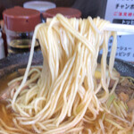 きむら屋 - 軟めなストレート細麺リフト。