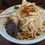 北海豚骨麺屋 銀鈴 　 - 野菜マシ・アブラマシ・ニンニク普通