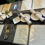 茨城レストラン フェリチタ - センスの良いテーブルセッティング
