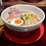 拳ラーメン - 京鴨とノドグロ煮干しそば(煮卵付き)