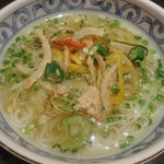 糀 - 夏野菜のかき揚げ米麺