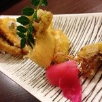 松風 - 穴子とほたるいかとたけのこの天ぷら！