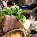 松風 - かわはぎのお鍋！あわびととりがいのしゃぶしゃぶ付き！