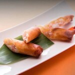 Homemade Seafood spring rolls (2 pieces)