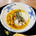 国見温泉 森山荘 - おんせん玉子 なめこあえ