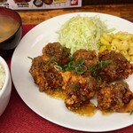 るーちぇ - 揚げ鶏の玉ねぎポン酢定食