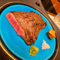 北新地しゃぶしゃぶすき焼き きらく - 美和牛のヒウチの炭焼きです