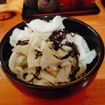 うどん料理 千 - 塩昆布キャベツ