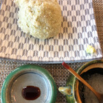 石臼挽き蕎麦香房 山の実 - 手挽き蕎麦がき