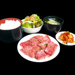 Genki Kalbi Yakiniku (Grilled meat) set meal